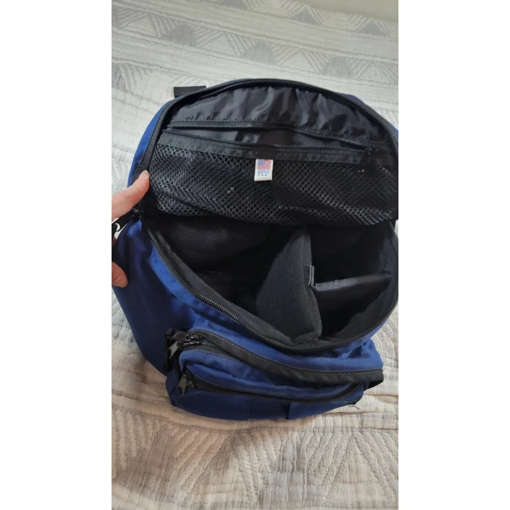 Vintage L.L. Bean Camera Shoulder Bag Blue USA Made | Adjustable Strap | Padded